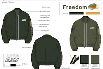 design jacket tech packs puffer denim varsity production ready