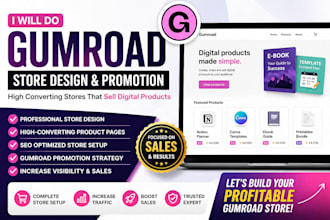 do gumroad gumroad promotion gumroad digital products store gumroad design