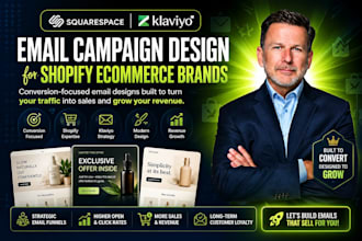 do  squarespace design and klaviyo email campaigns for shopify ecommerce brands