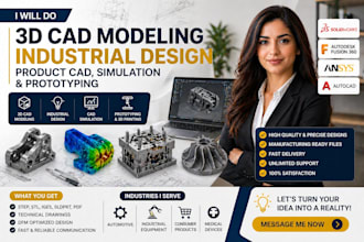 do 3d cad modelling industrial design product cad simulation and prototyping