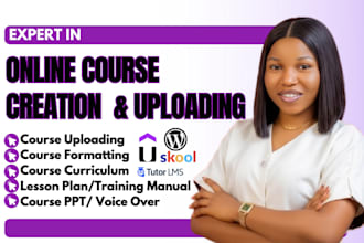 online course training manual video course creation powerpoint presentation