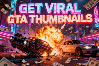 create eye catching gta gaming thumbnails for youtube