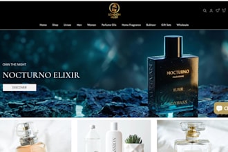 build a high converting shopify perfume store for fragrance and cosmetic brands
