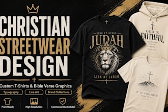 design custom christian streetwear and bible verse t shirts