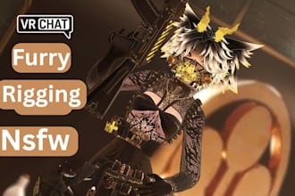 create nsfw vrchat avatar vr character furry anime nsfw avatar 3d vtuber avatar