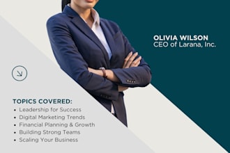 design a clean professonal business flyer