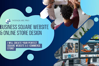 create business square website design or square online store