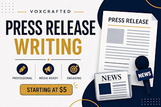 write a professional press release for your brand