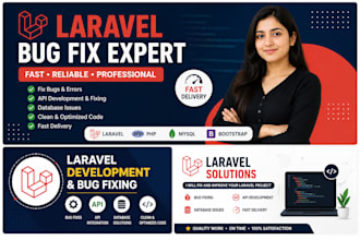 fix laravel bugs, errors and API issues fast