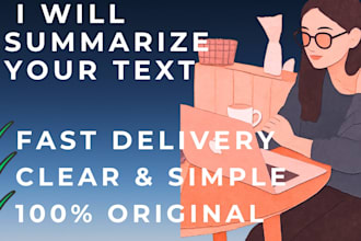 summarize documents, articles and content clearly and professionally