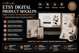 create etsy mockups, etsy listing thumbnails, etsy banners for digital products