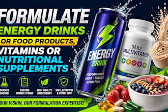 formulate energy drinks or food products, vitamins or nutritional supplements