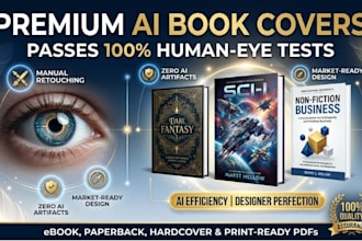 design professional ai book covers that pass 100 percent human eye tests