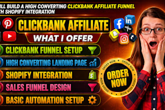 build a high converting clickbank affiliate funnel with shopify integration
