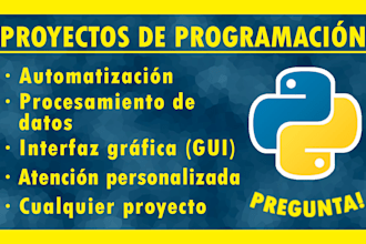 proyecto de programación, procesamiento de datos y automatización