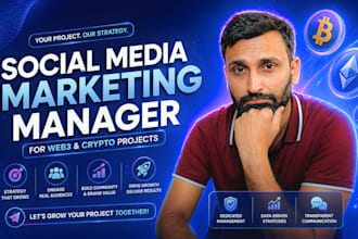 marketing manager for web3 projects,token launch, ico