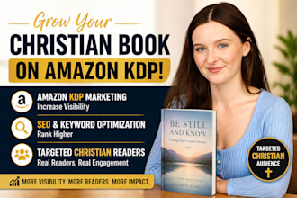 promote christian book with amazon KDP marketing for better ranking and exposure