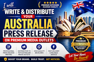 write and distribute your australia press release to trusted media outlets