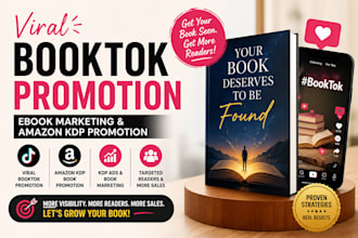 do viral booktok promotion, ebook marketing, amazon kdp book promotion, kdp ads