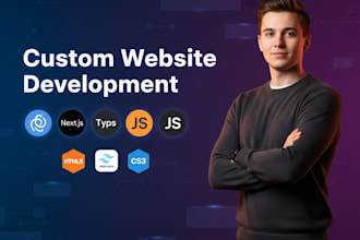 do custom website developmen fast and responsive react or nextjs web application
