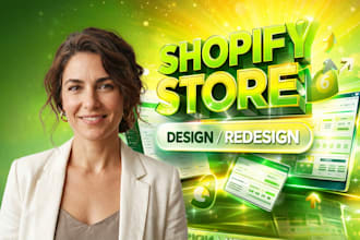 create shopify store, build shopify website design, shopify dropshipping store