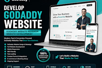 develop godaddy website godaddy website redesign website development godaddy