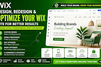 design redesign and optimize your wix website