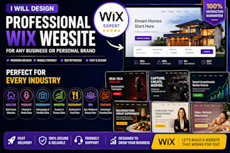 design realtor podcast videography investor restaurant coaching spa wix website
