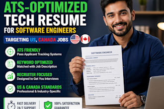 create an ats optimized tech resume for software engineers targeting US canada