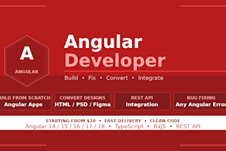 create fast and responsive angular websites with API integration