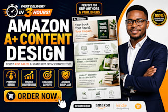 design amazing amazon KDP a plus  content in 3 hours
