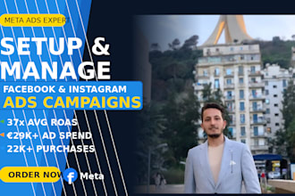 create and manage high converting meta ads campaigns for your e commerce store