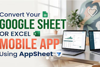 build google appsheet mobile apps for inventory CRM saas and business growth