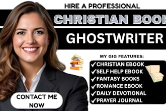 ghostwrite your christian romance or faith based fiction ebook professionally