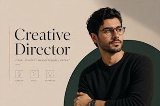 be your creative director for brand visuals, strategy and content