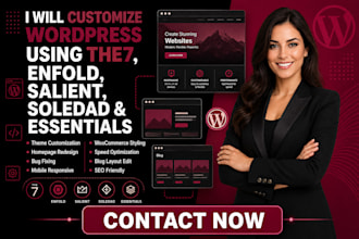 customize wordpress using the7 enfold salient soledad and essentials themes