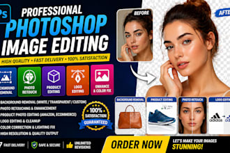 photoshop image editing photo retouch logo product editing background removal