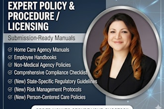 edit and format your policy and procedure manuals for home health care business