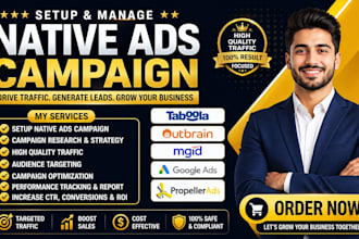 setup native ads campaign taboola outbrain mgid google ads propeller ads ppc ads