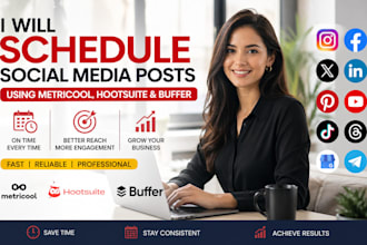 do schedule posting via metricool later hootsuite schedule post to social media