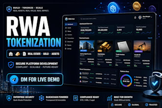 develop real world asset tokenization platform, rwa dapp, token smart contract