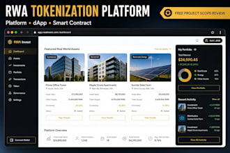 develop rwa tokenization platform, rwa dapp, token smart contract, real estate