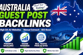 do australian guest posts and  australian backlinks on high da websites