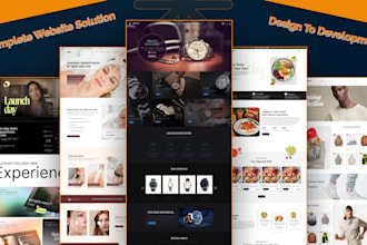 design modern wordpress UI UX website with a clean user experience