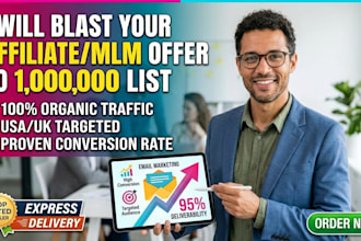 promote your affiliate link via solo ads campaign for MLM leads