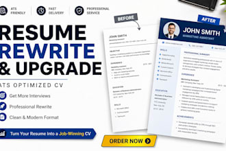 rewrite and upgrade resume into ats optimized professional CV that get interview