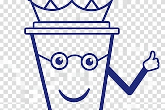 design a unique hand drawn mascot logo for your brand