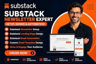 design substack newsletter setup substack landing page substack email automation