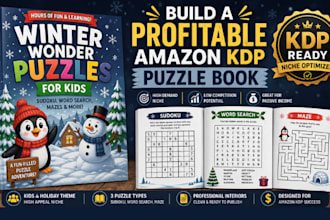 create sudoku word search maze and crossword activity puzzle book for kdp