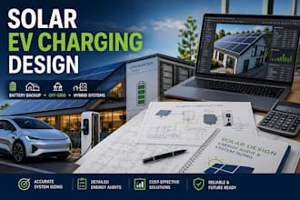 design solar ev charging station with battery backup